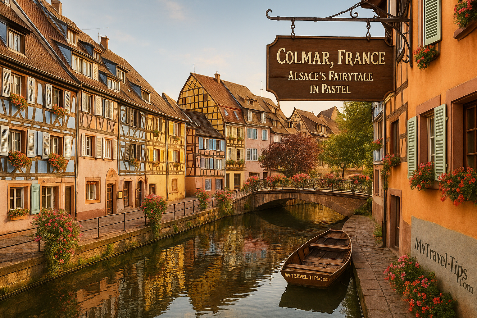 Colmar colorful houses France