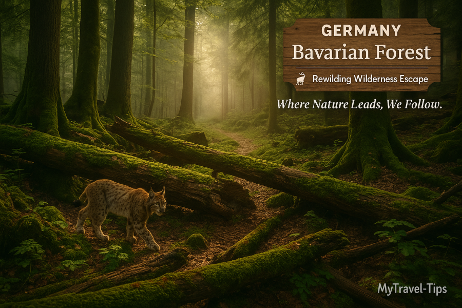 Germany’s Bavarian Forest — a silent, untamed refuge where lynx and red deer thrive among old-growth trees