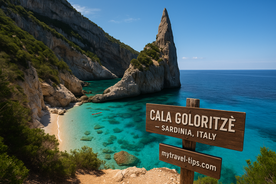 Cala Goloritzé, Sardinia, Italy Cala Goloritzé, Sardinia – A protected paradise of sea arches, steep cliffs, and piercing blue waters accessible only by hike or boat