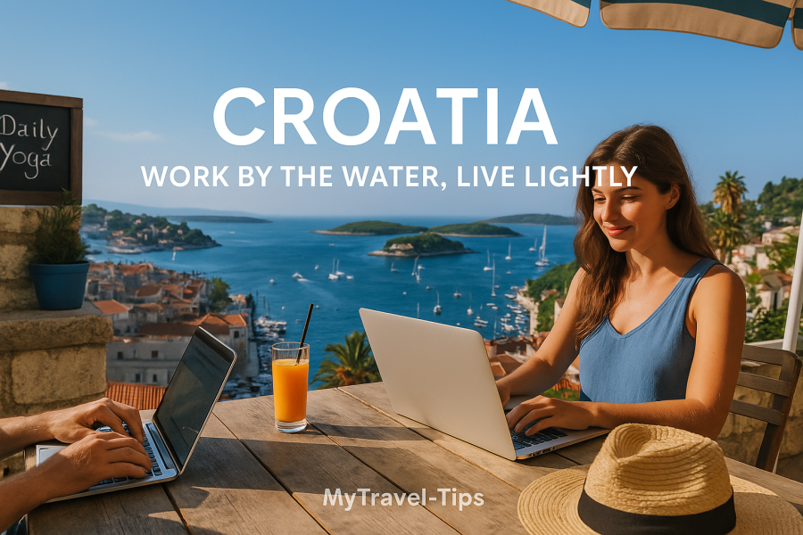 Croatia digital nomad lifestyle Croatia offers Europe’s clearest work-life balance — where coworking meets coastline and visas meet value. – MyTravel-Tips, 2025