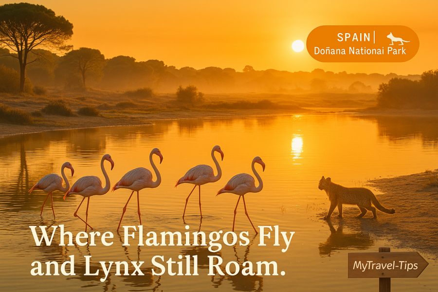 A golden moment in Doñana — where Spain’s rarest cats, brightest birds, and quietest marshes meet in a unique eco-paradise