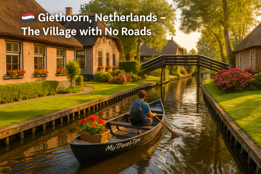 Giethoorn, Netherlands – The Village with No Roads Boating through the peaceful canals of Giethoorn – where roads don’t exist and silence flows