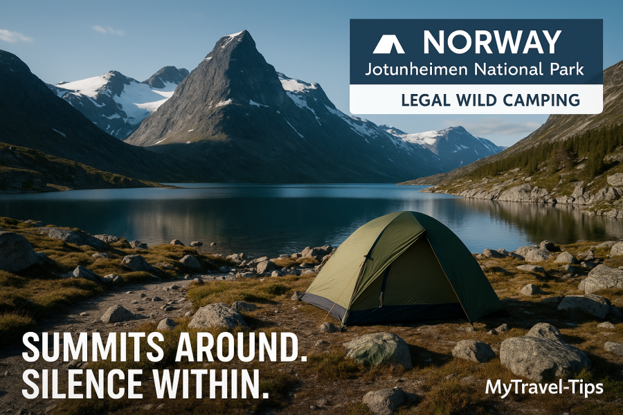Jotunheimen National Park, Norway Wild camping in Norway’s Jotunheimen National Park — a breathtaking legal wilderness zone for alpine explorers