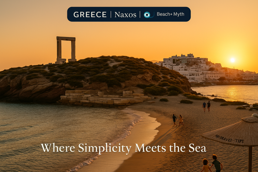 Naxos, Greece Naxos brings together long family-friendly beaches, ancient temples, and a peaceful Cycladic rhythm — without the tourist frenzy