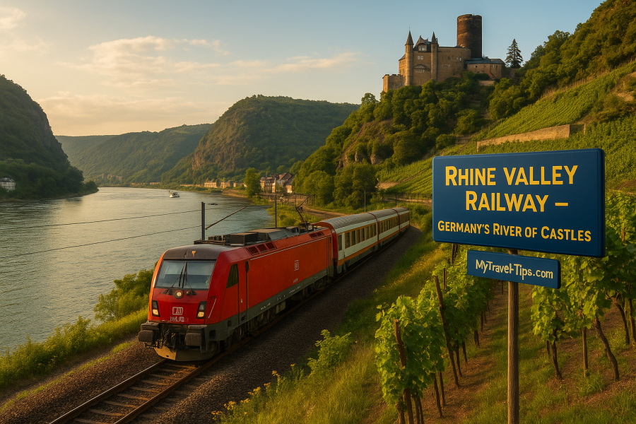 Rhine Valley Line – Germany The Rhine Valley Line cruises past castles and cliffs — Germany’s most romantic rail route