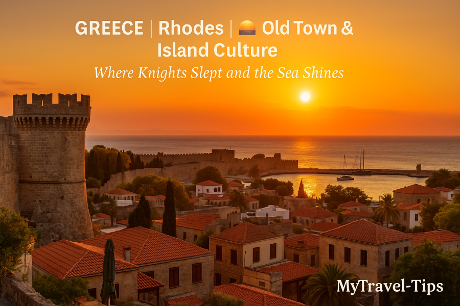 Rhodes, Greece Rhodes is a timeless blend of medieval walls, island beaches, and stories from every chapter of Mediterranean history