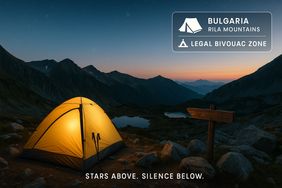 Rila Mountains, Bulgaria Bivouac camping near the Seven Rila Lakes in Bulgaria — high above the clouds and perfectly legal for overnight stays