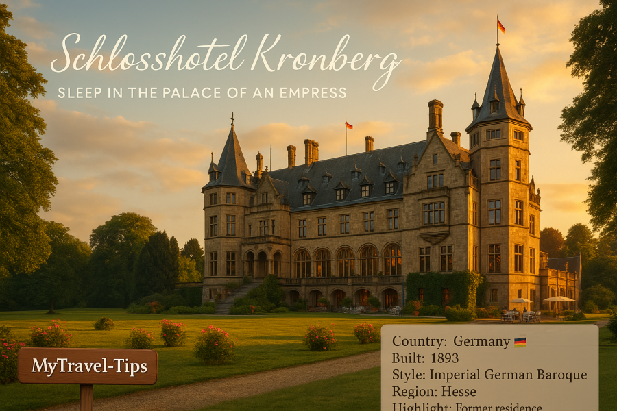 Schlosshotel Kronberg, Germany Schlosshotel Kronberg combines imperial heritage and timeless refinement — once home to royalty, now your own private palace near Frankfurt – Source: MyTravel-Tips