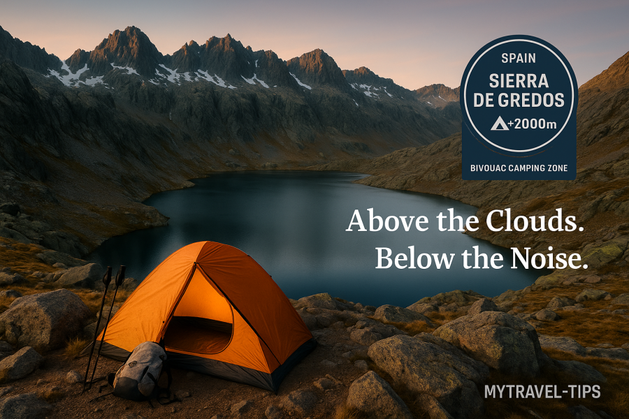 Sierra de Gredos, Spain Bivouac tent pitched in Spain’s Sierra de Gredos above Laguna Grande — wild and legal for high-altitude campers