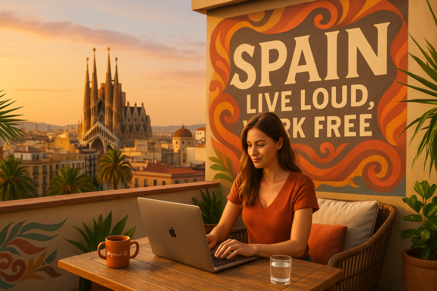 Spain digital nomad lifestyle From rooftop coworking in Barcelona to breezy cafés in Valencia, Spain offers nomads freedom, color, and culture. – MyTravel-Tips, 2025