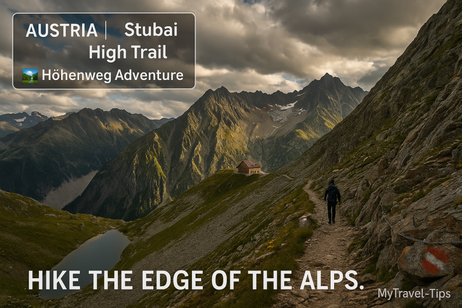 Steep alpine terrain on Austria’s Stubai High Trail — a hut-to-hut route for experienced mountain trekkers