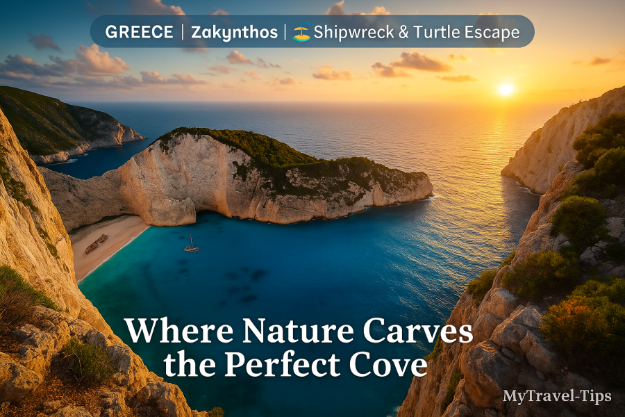 Zakynthos, Greece Zakynthos’ Navagio Beach — a masterpiece of cliffs, sea turtles, and powder-blue Ionian beauty