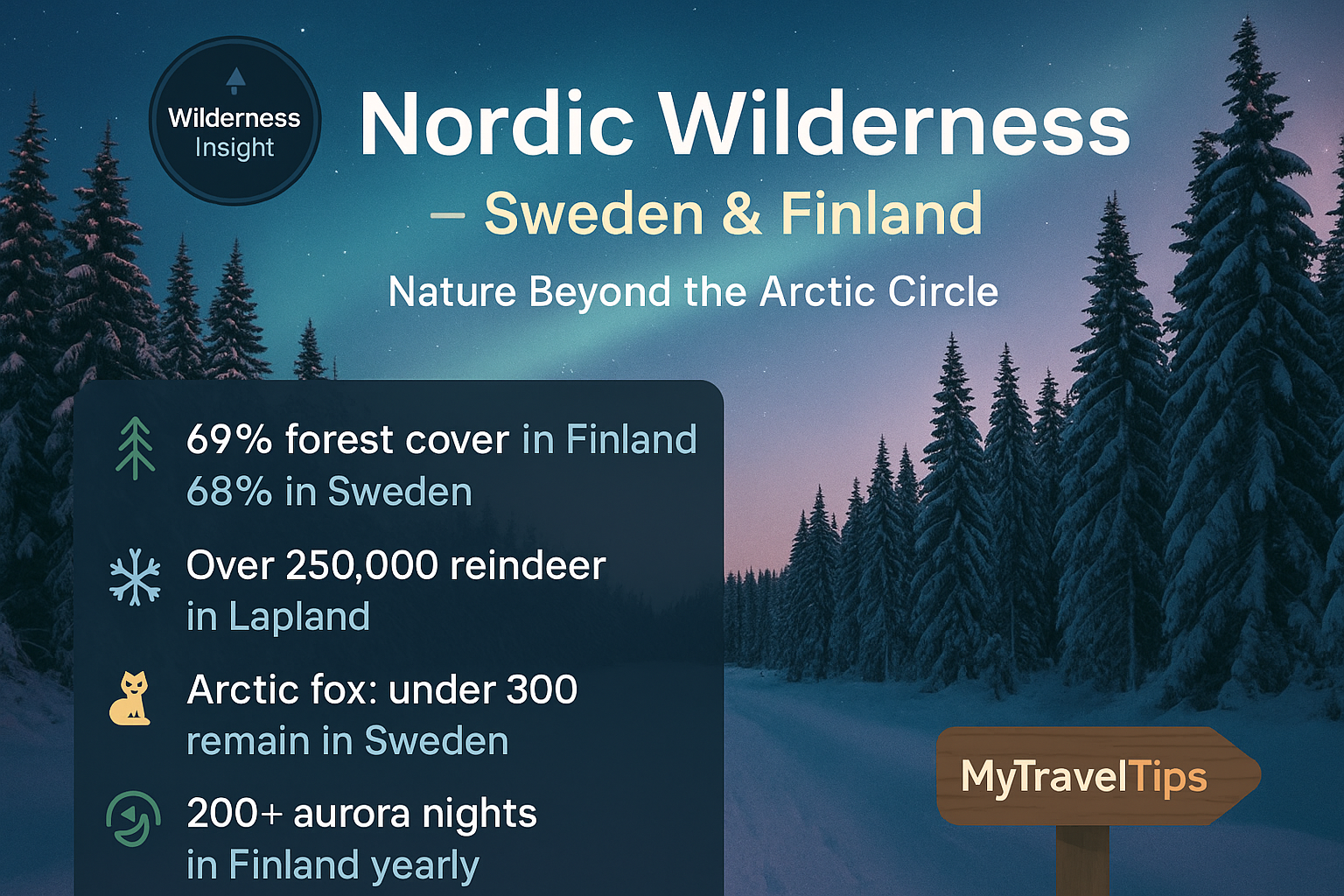 Nordic wilderness in Sweden and Finland