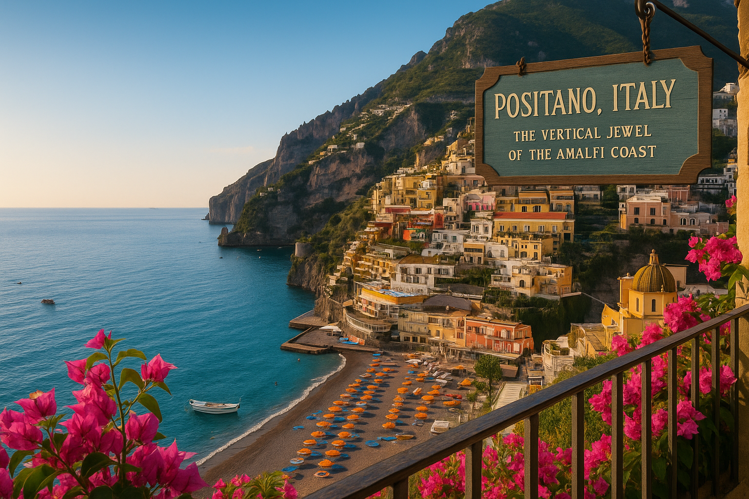 Positano colorful cliffside houses Italy