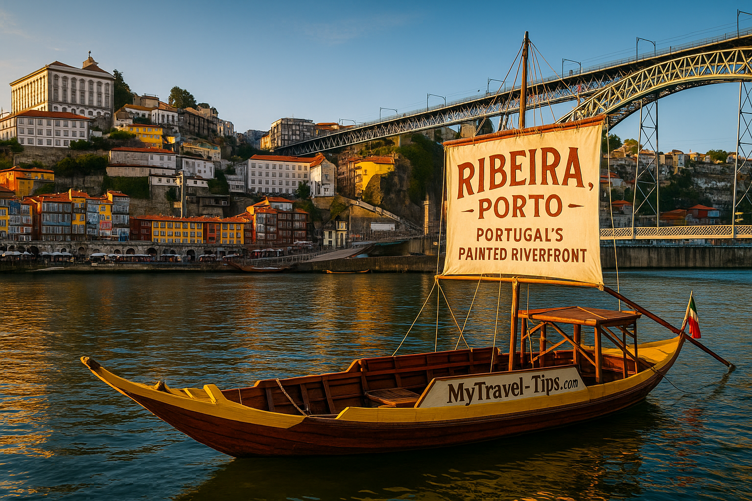 Ribeira Porto colorful houses Portugal
